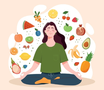 mindful eating lány